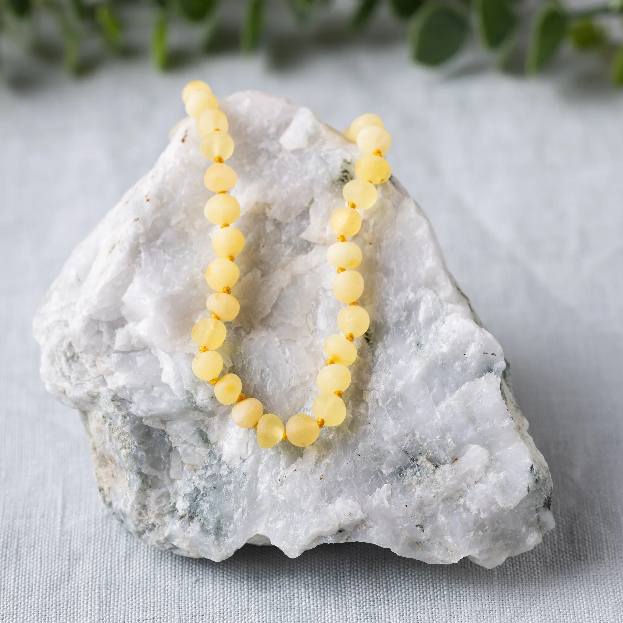 Kids | Raw Butter Baltic Amber Necklace