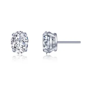 LaFonn Oval Solitaire Stud Earrings