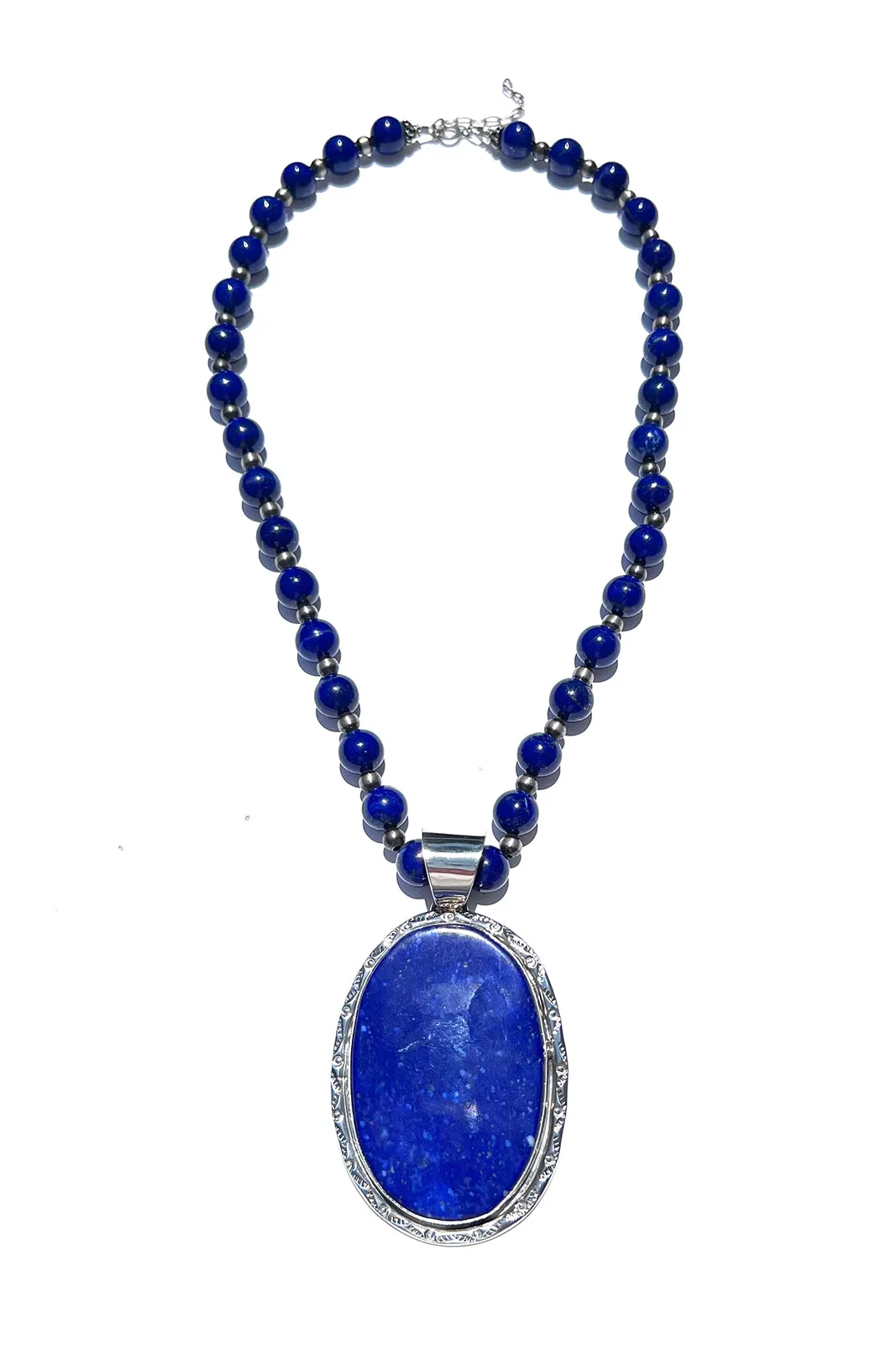 Lapis Lazuli 20" Bead Necklace