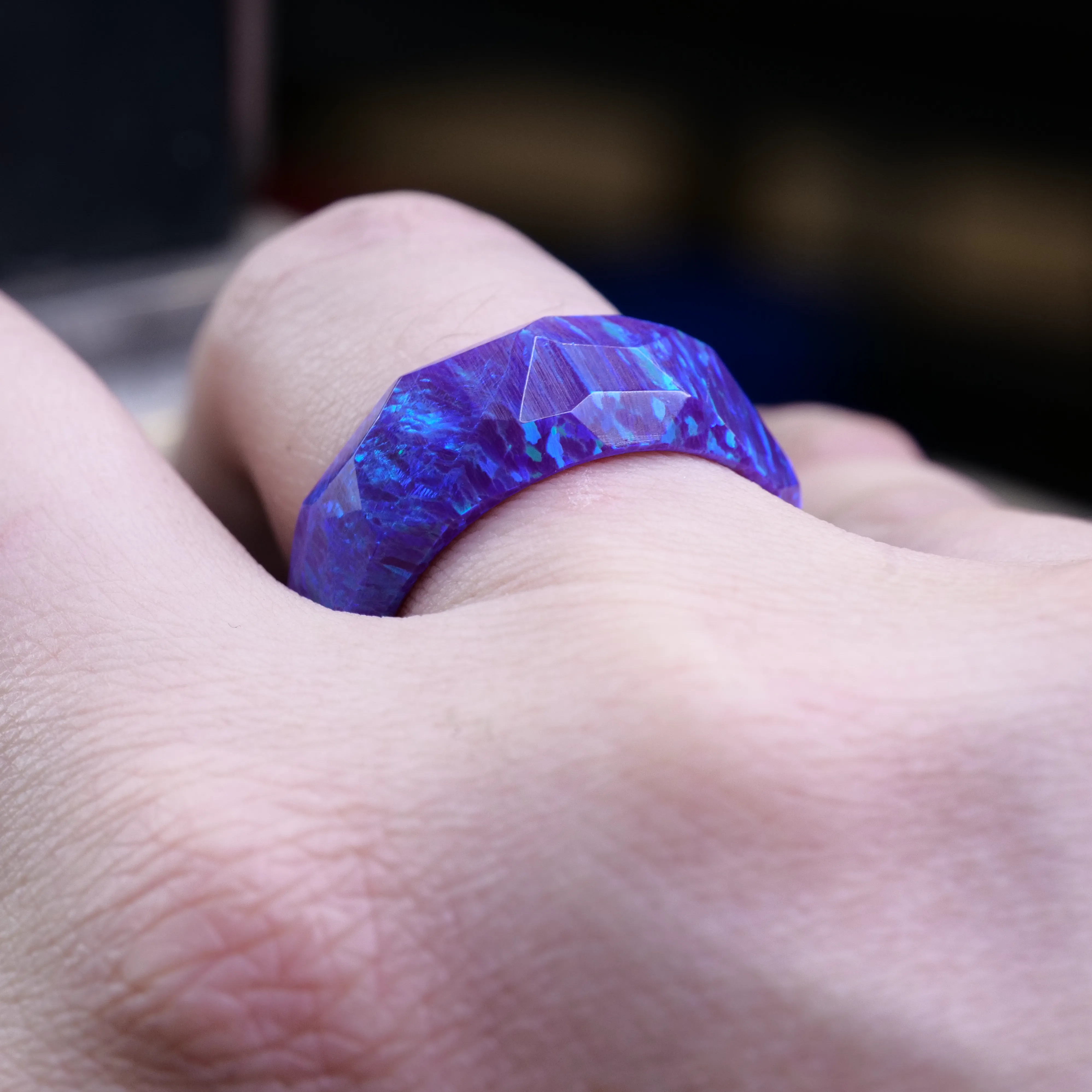 Lavender Purple Opal Ring