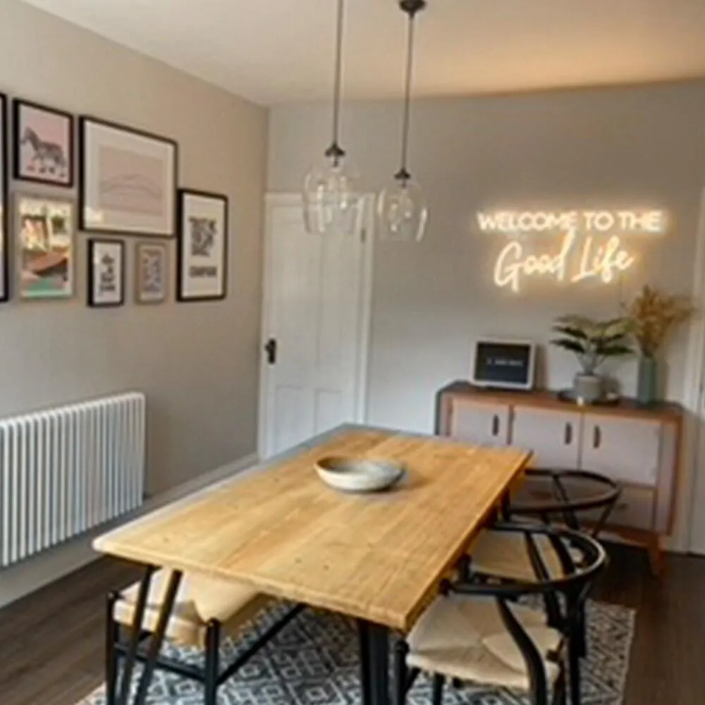 LEON: Reclaimed Hairpin Box-Leg Dining Table