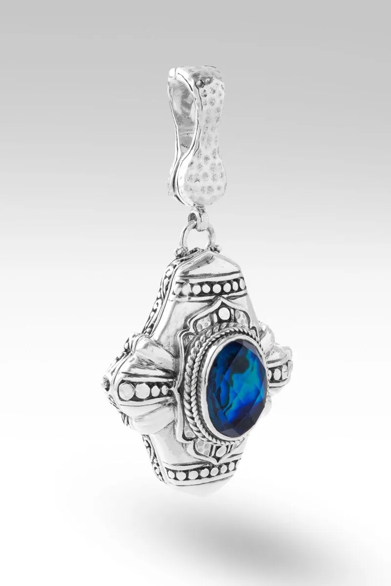 Light of My Presence Pendant™ in Bali Waters Abalone & Quartz Triplet