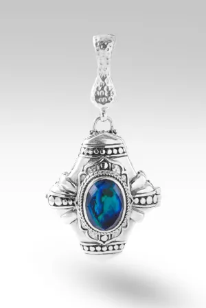 Light of My Presence Pendant™ in Bali Waters Abalone & Quartz Triplet