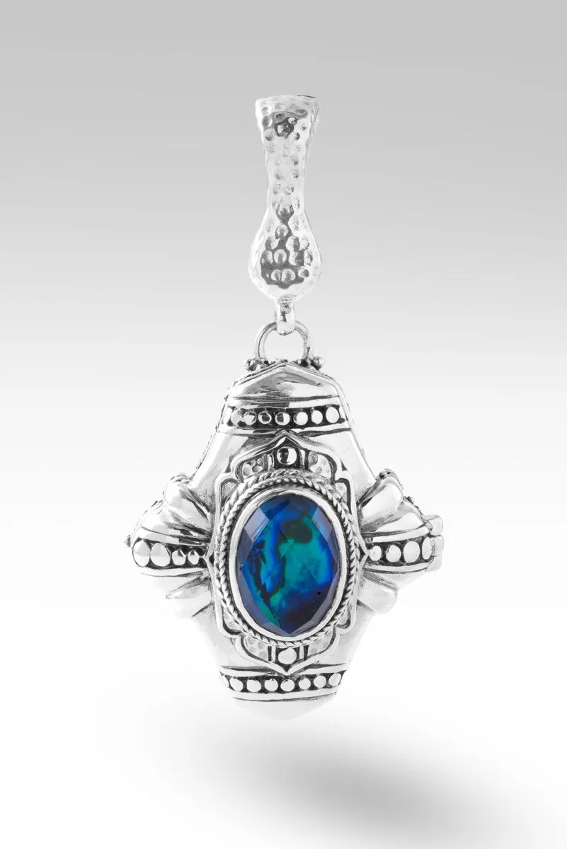 Light of My Presence Pendant™ in Bali Waters Abalone & Quartz Triplet