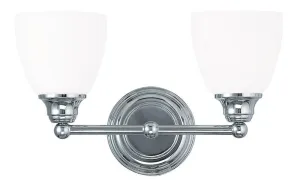 Livex Somerville 2 Light Polished Chrome Bath Light - C185-13662-05