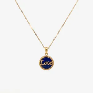 Love Icon Necklace in Lapis Lazuli