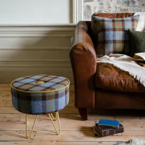 MacLeod Tartan Footstool with Button