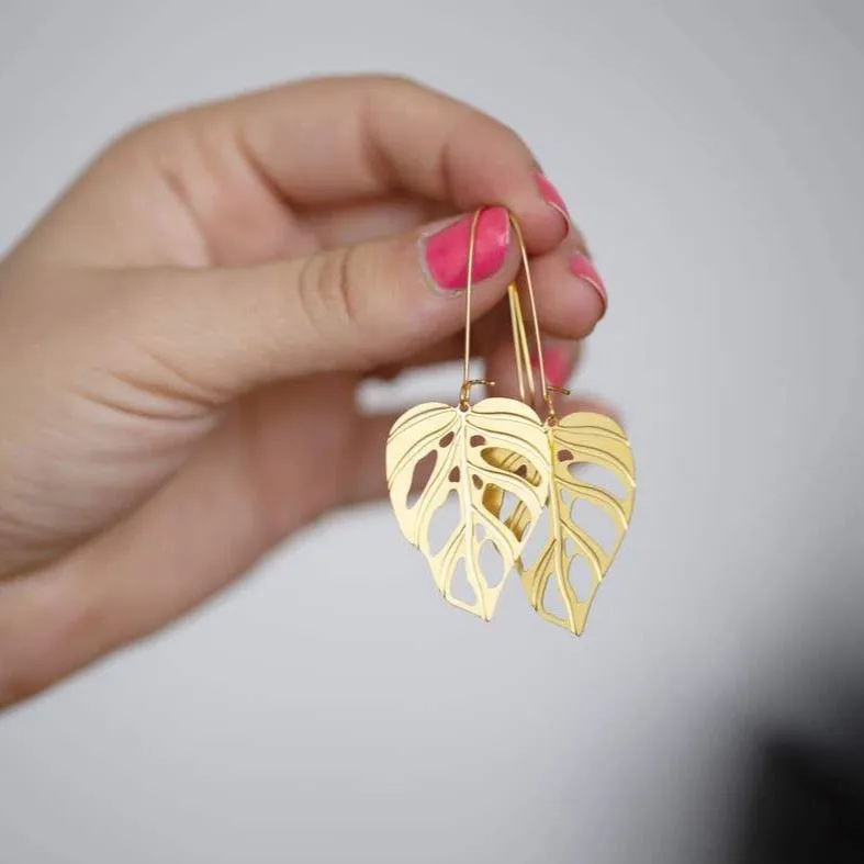 Monstera Adansonii Earrings