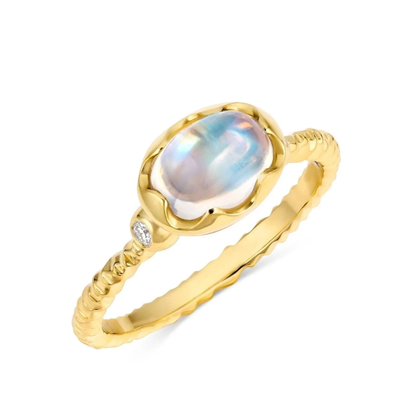 Moonstone Wishing Well Ring