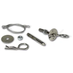 Moroso Hood Pin Set - Oval Track - 4"