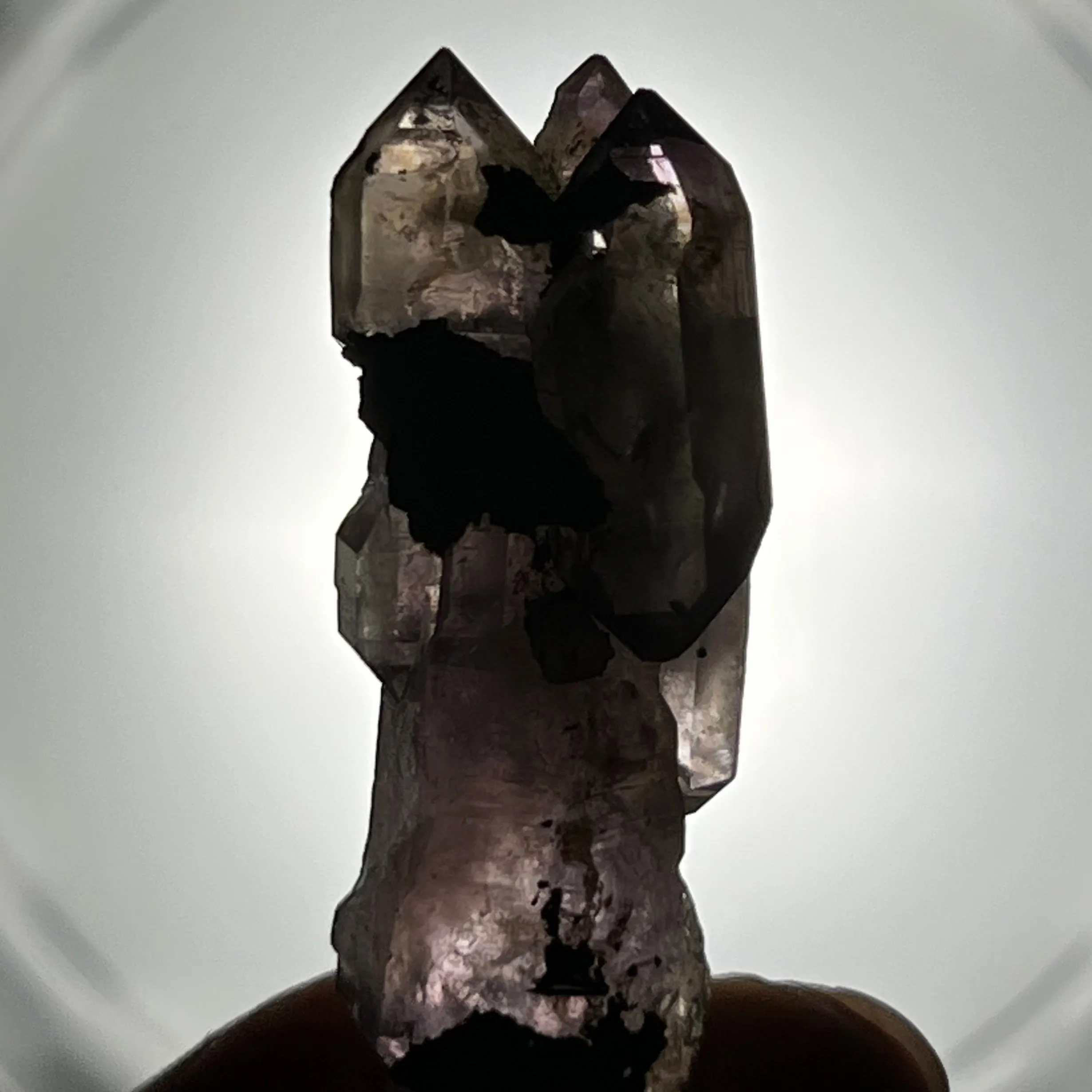 Mothership and Baby Smokey Quartz, Shangaan Amethyst Crystal From The Chibuku Mine, Gezani Communal Land, Zimbabwe