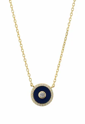 Mystique Amulet Lapis Lazuli Pendant Necklace Gold