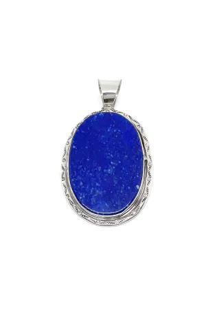 Navajo Lapis Lazuli Large Oval Pendant