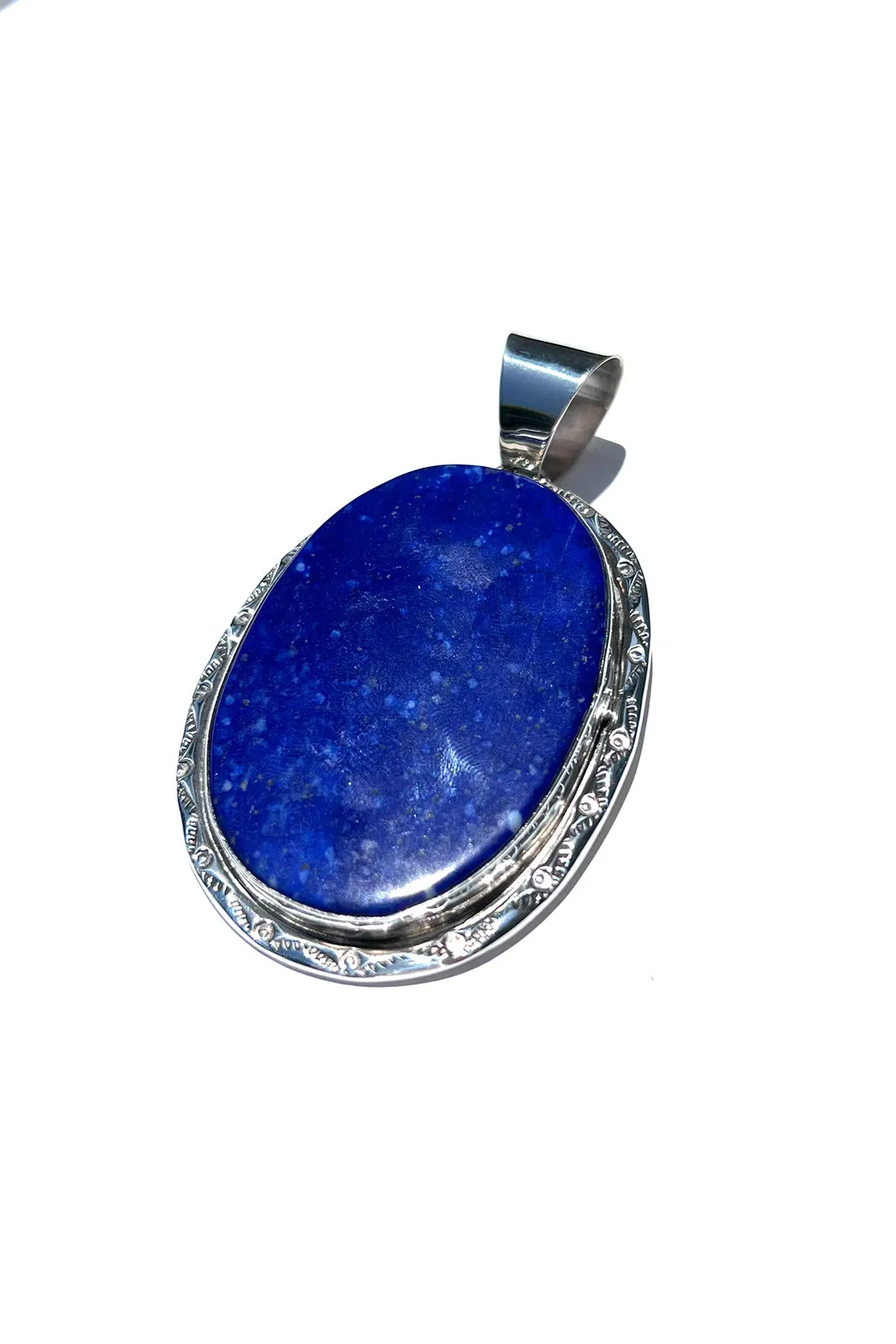 Navajo Lapis Lazuli Large Oval Pendant