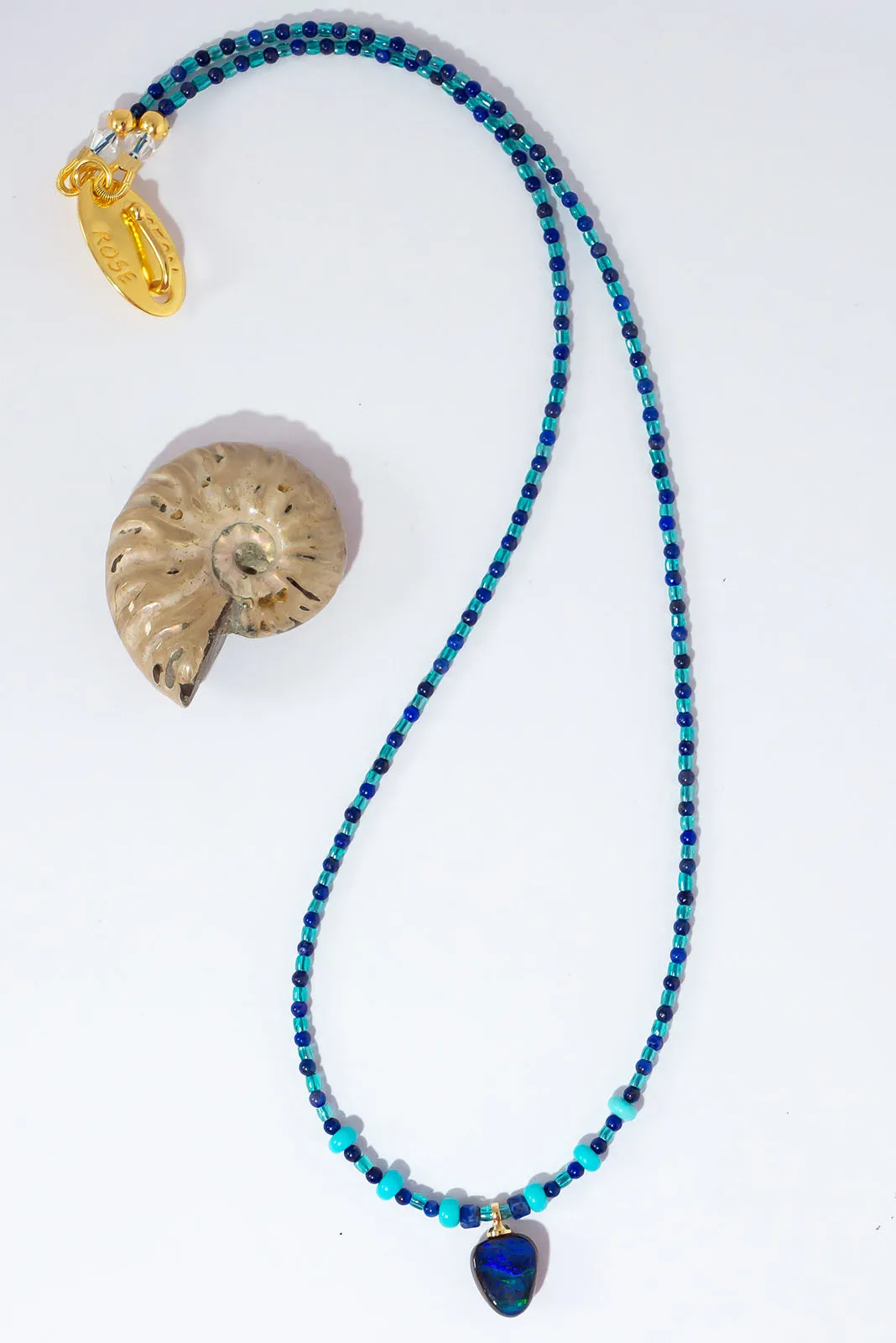 Necklace Gemstone Midnight Atoll