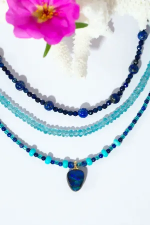 Necklace Gemstone Midnight Atoll