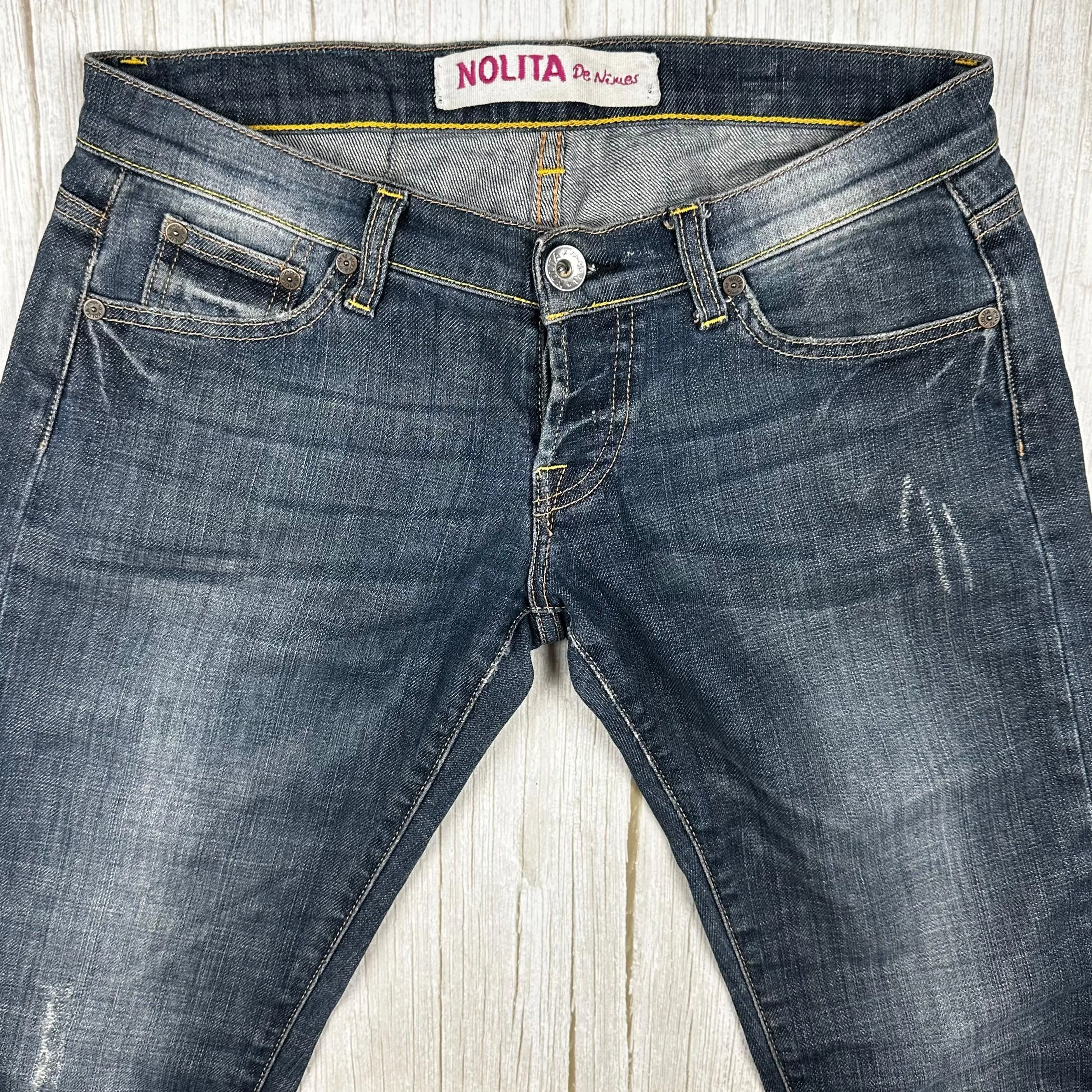 Nolita - Stunning Logo Seat Low Rise Jeans  -Size 26