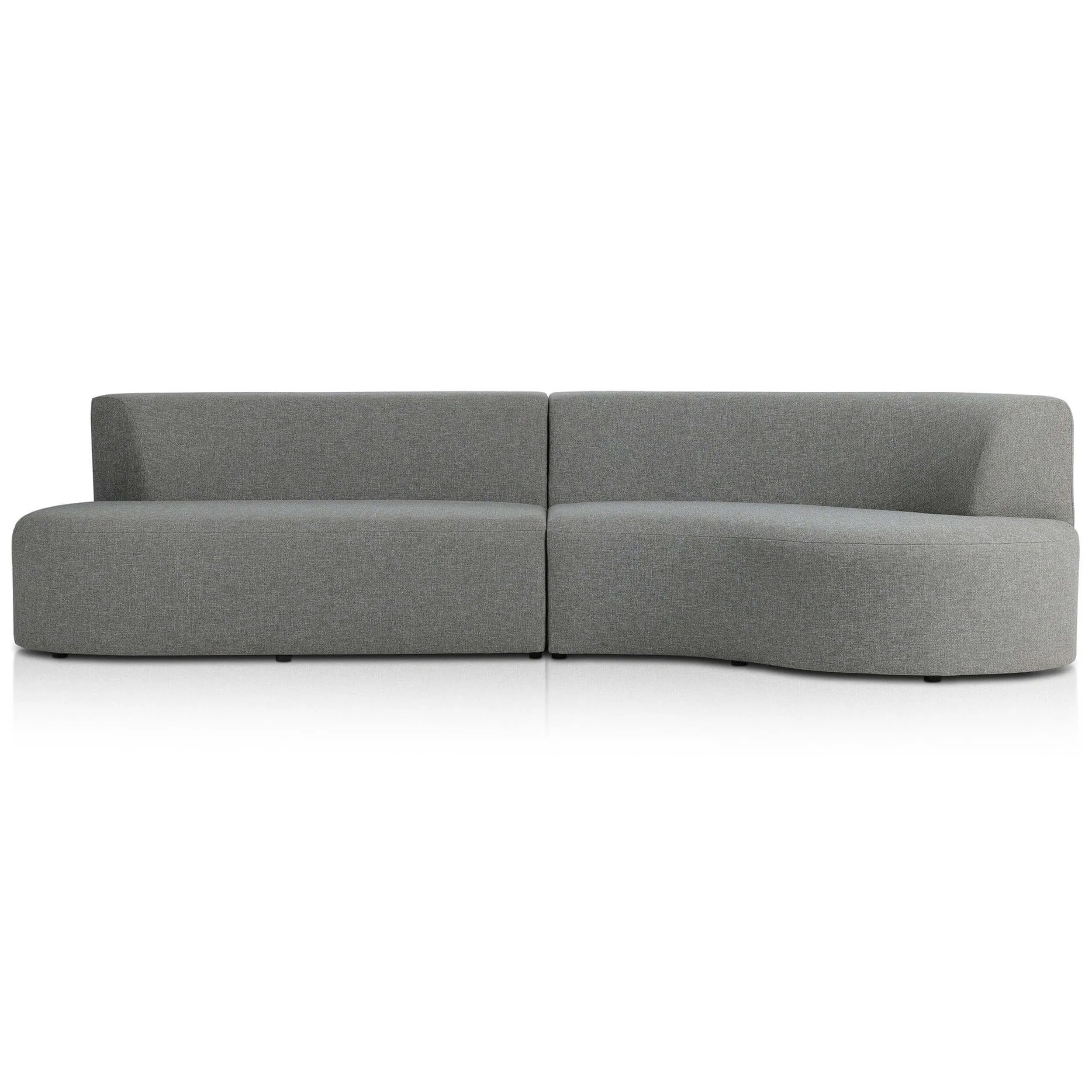 Opal Outdoor 2 Piece Sectional, Hayes Smoke