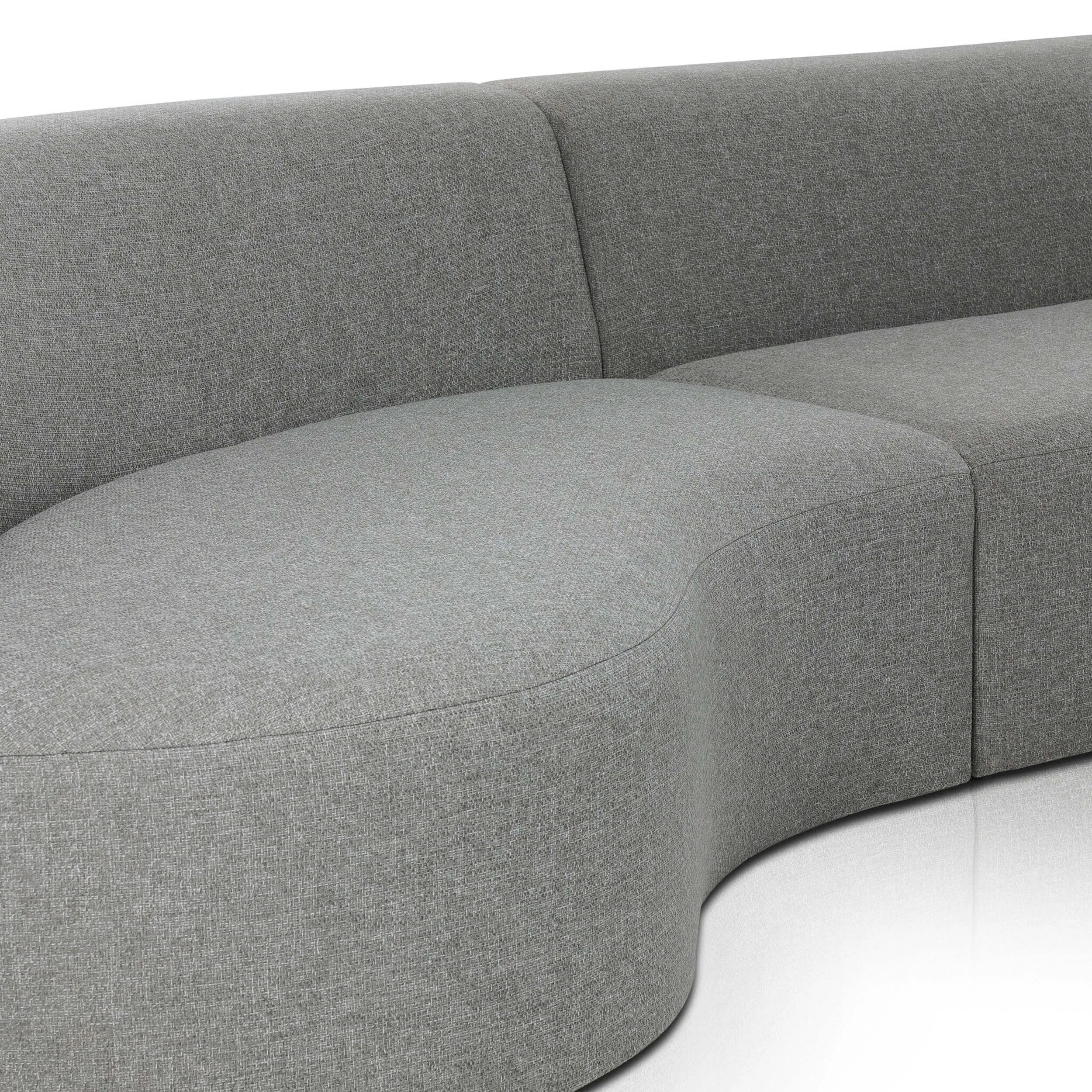 Opal Outdoor 2 Piece Sectional, Hayes Smoke
