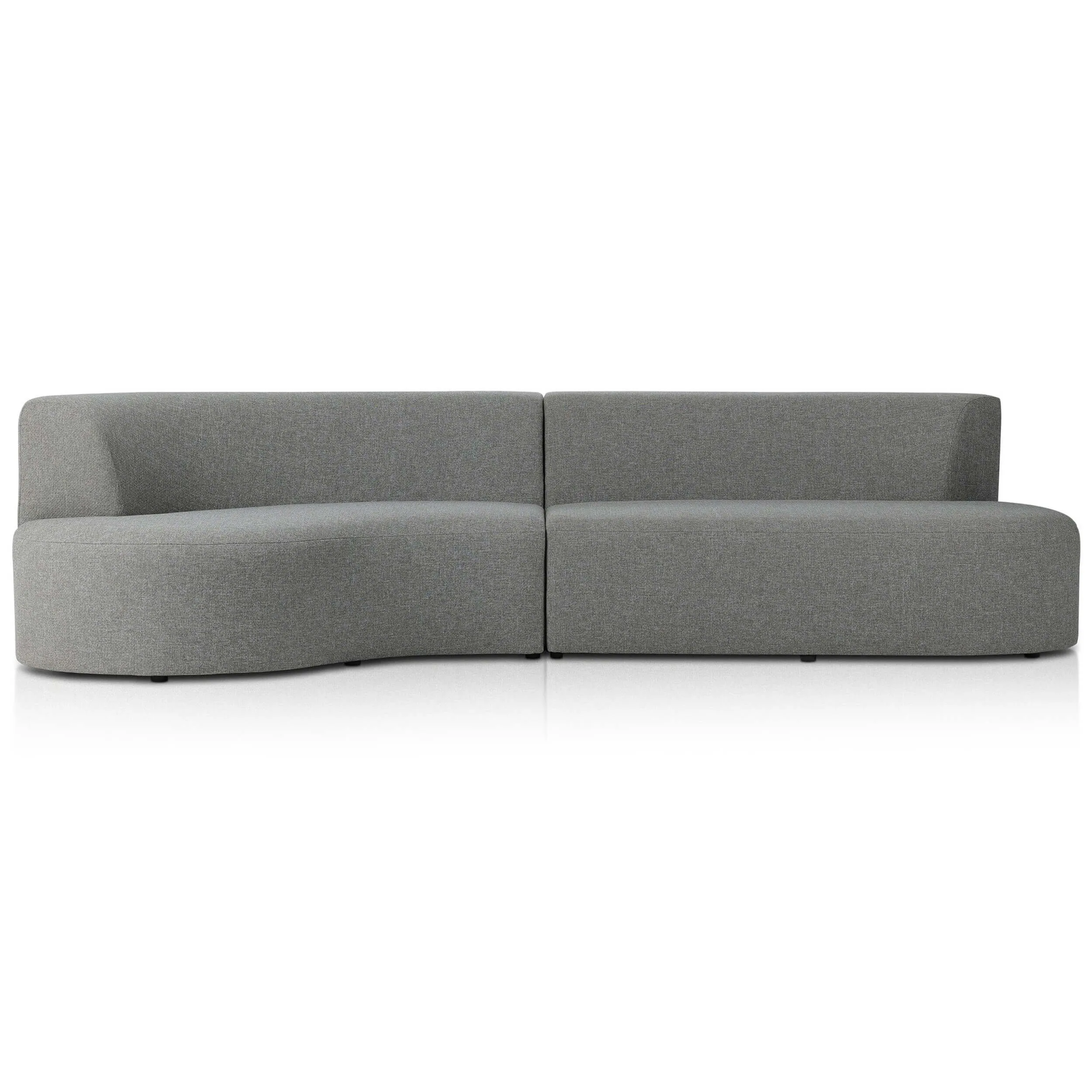 Opal Outdoor 2 Piece Sectional, Hayes Smoke
