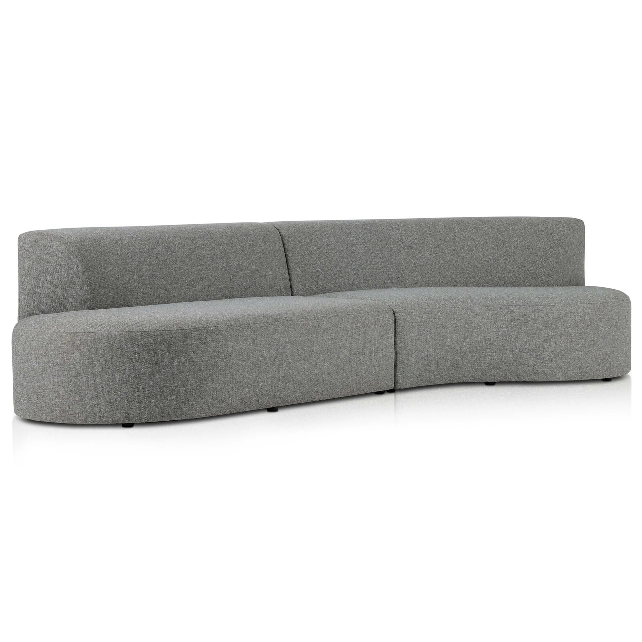 Opal Outdoor 2 Piece Sectional, Hayes Smoke