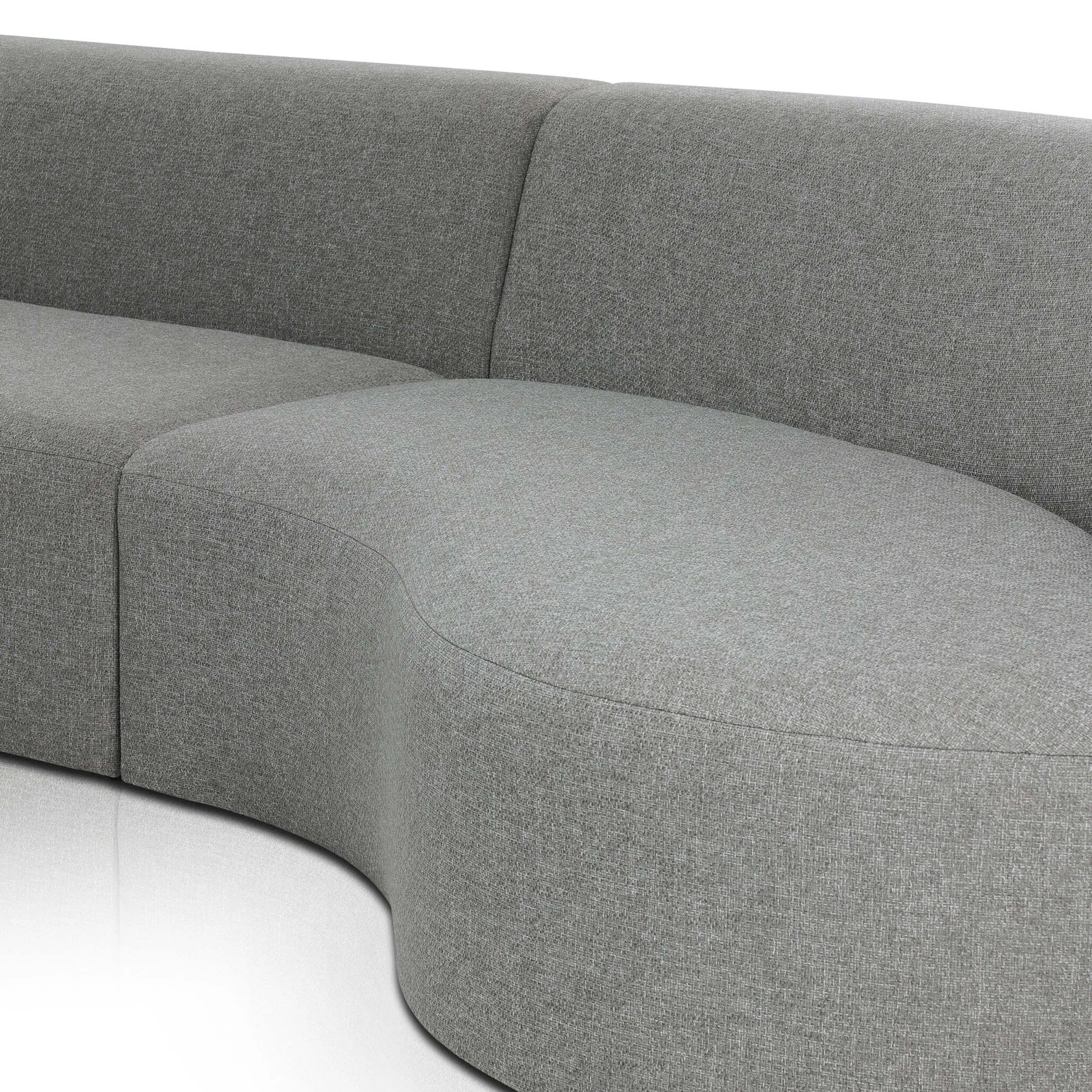 Opal Outdoor 2 Piece Sectional, Hayes Smoke