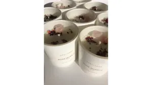 Opal   Sage Rose Quartz Candle Large