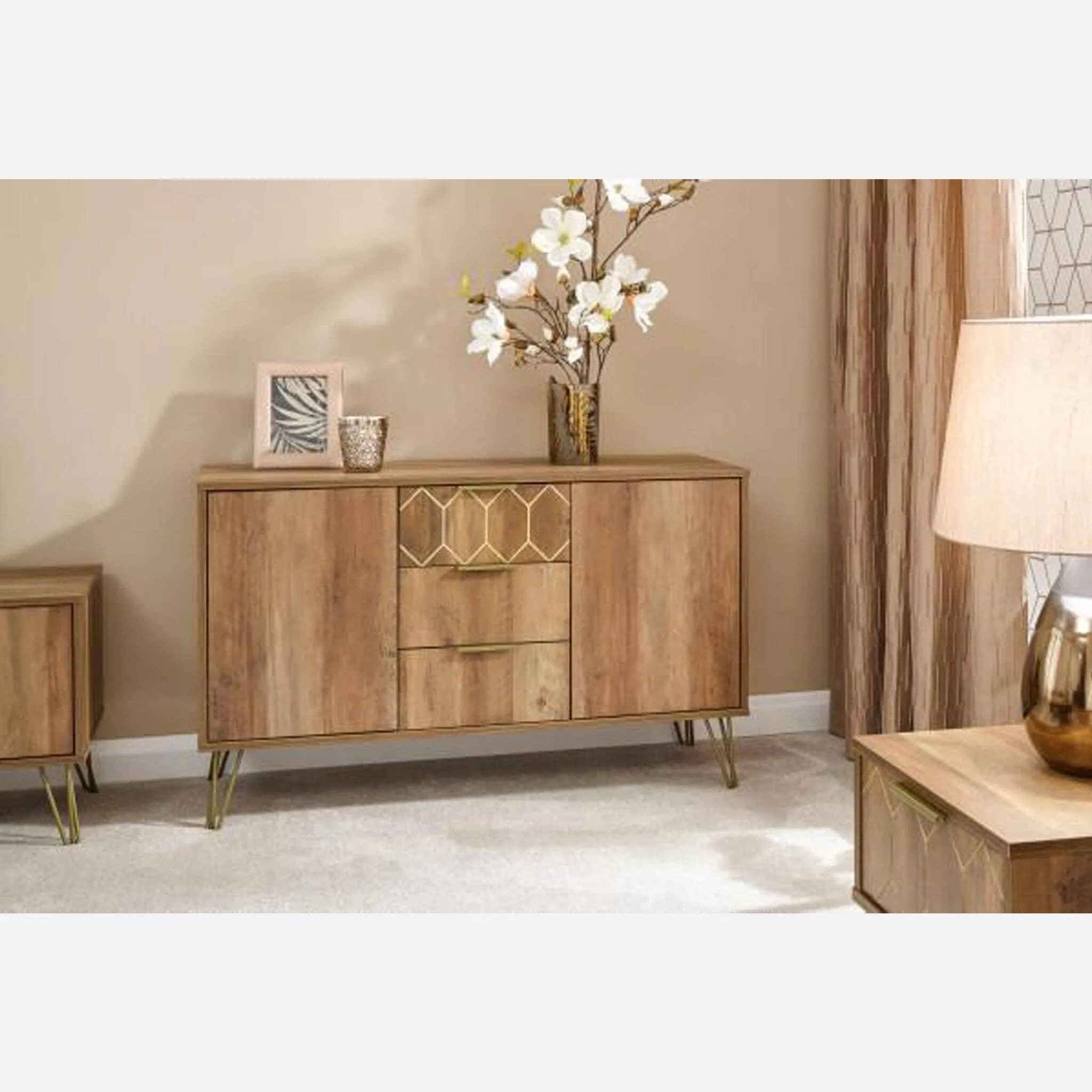 Orleans 2 Door 3 Drawer Cabinet Mango