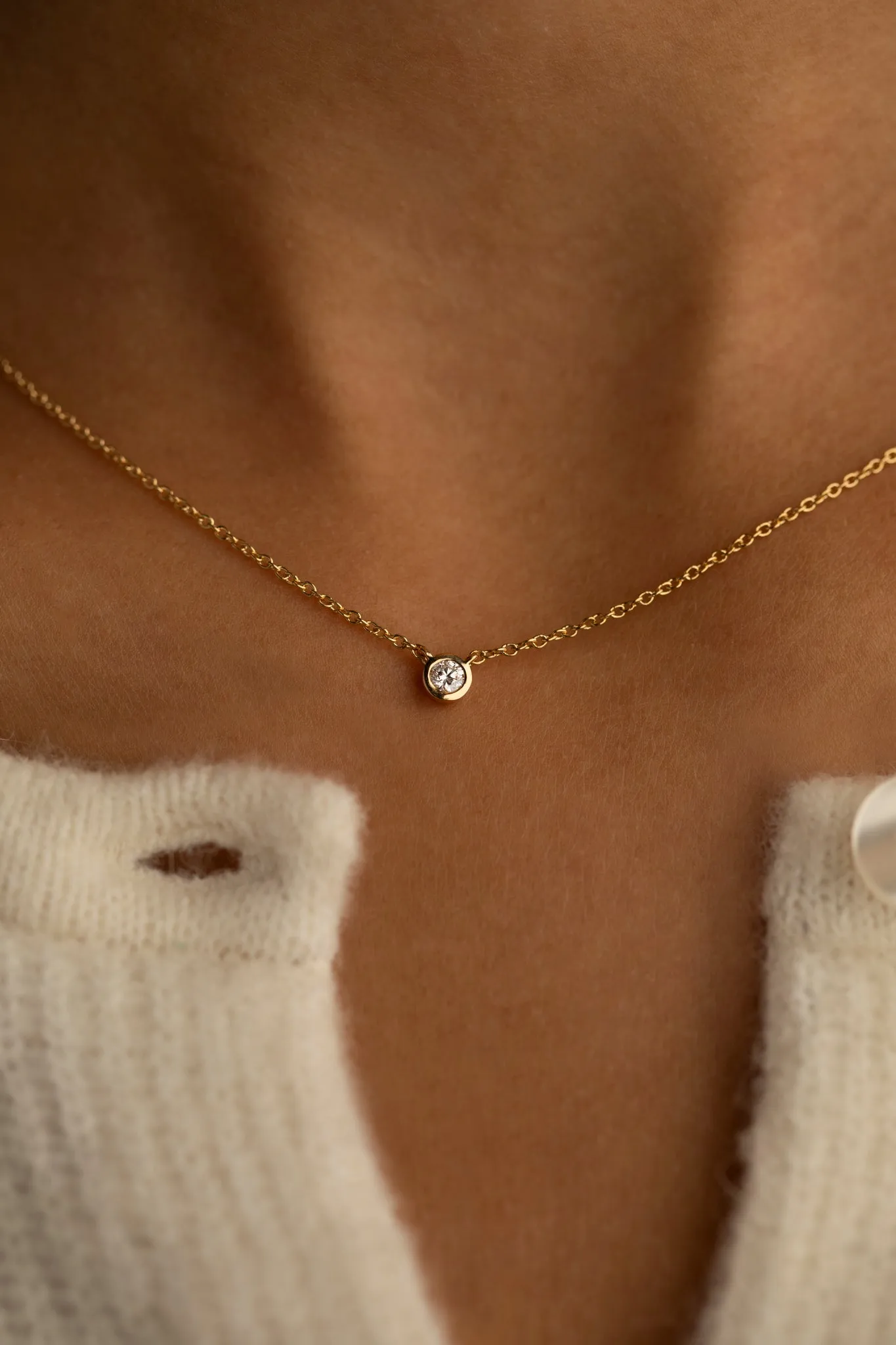 Petite Bezel Necklace