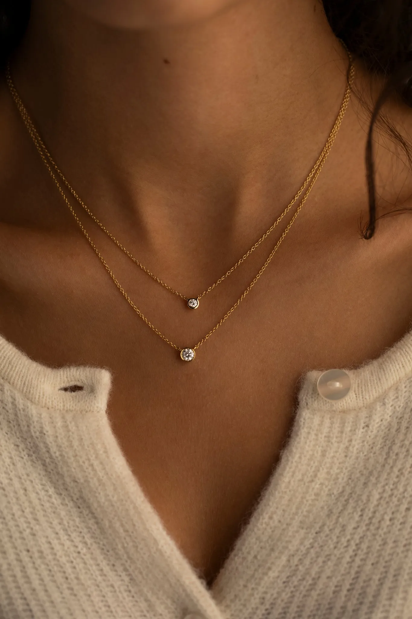 Petite Bezel Necklace