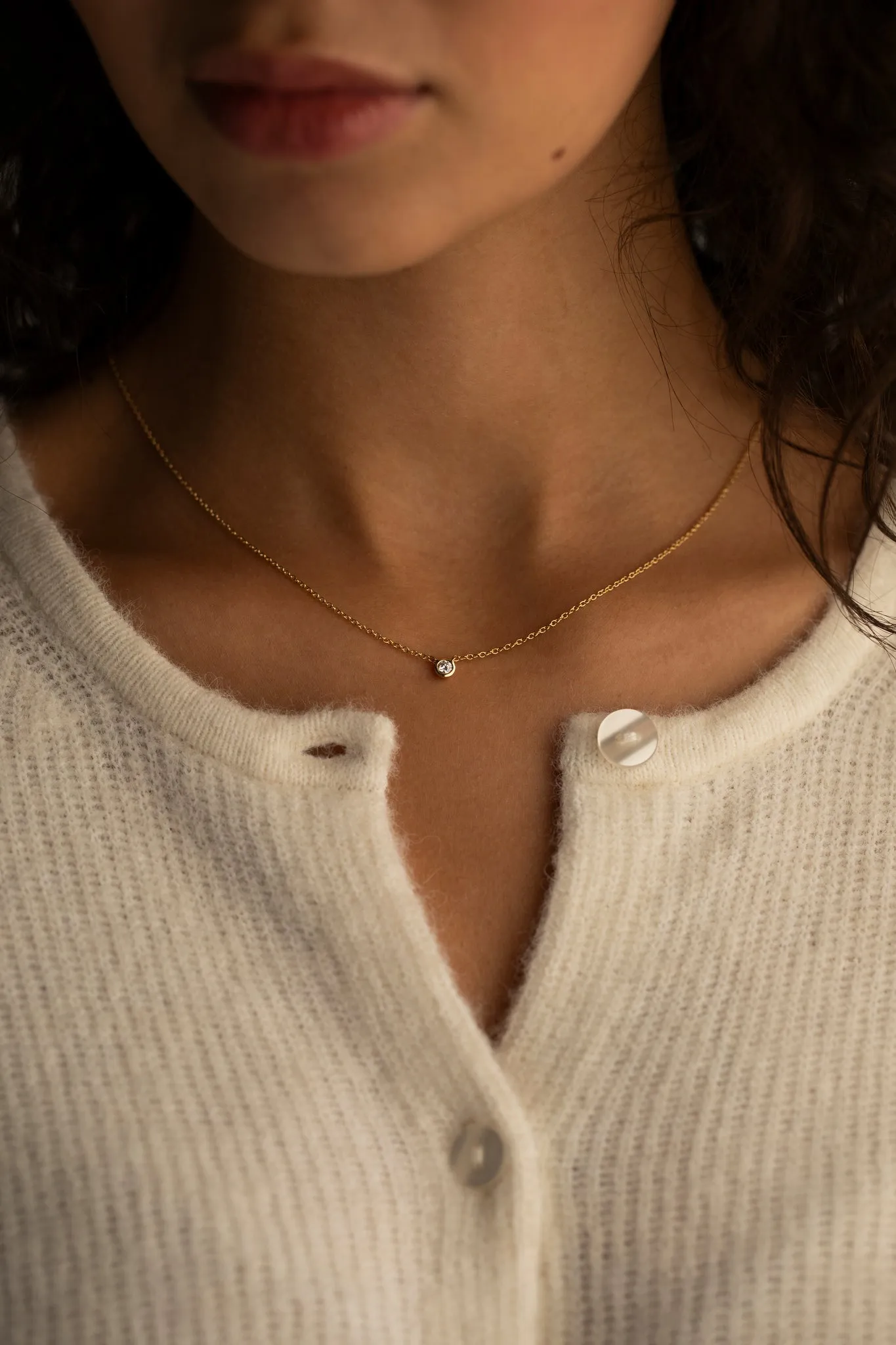 Petite Bezel Necklace