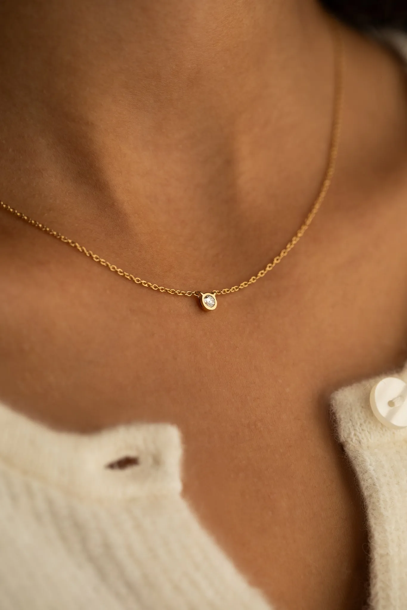 Petite Bezel Necklace