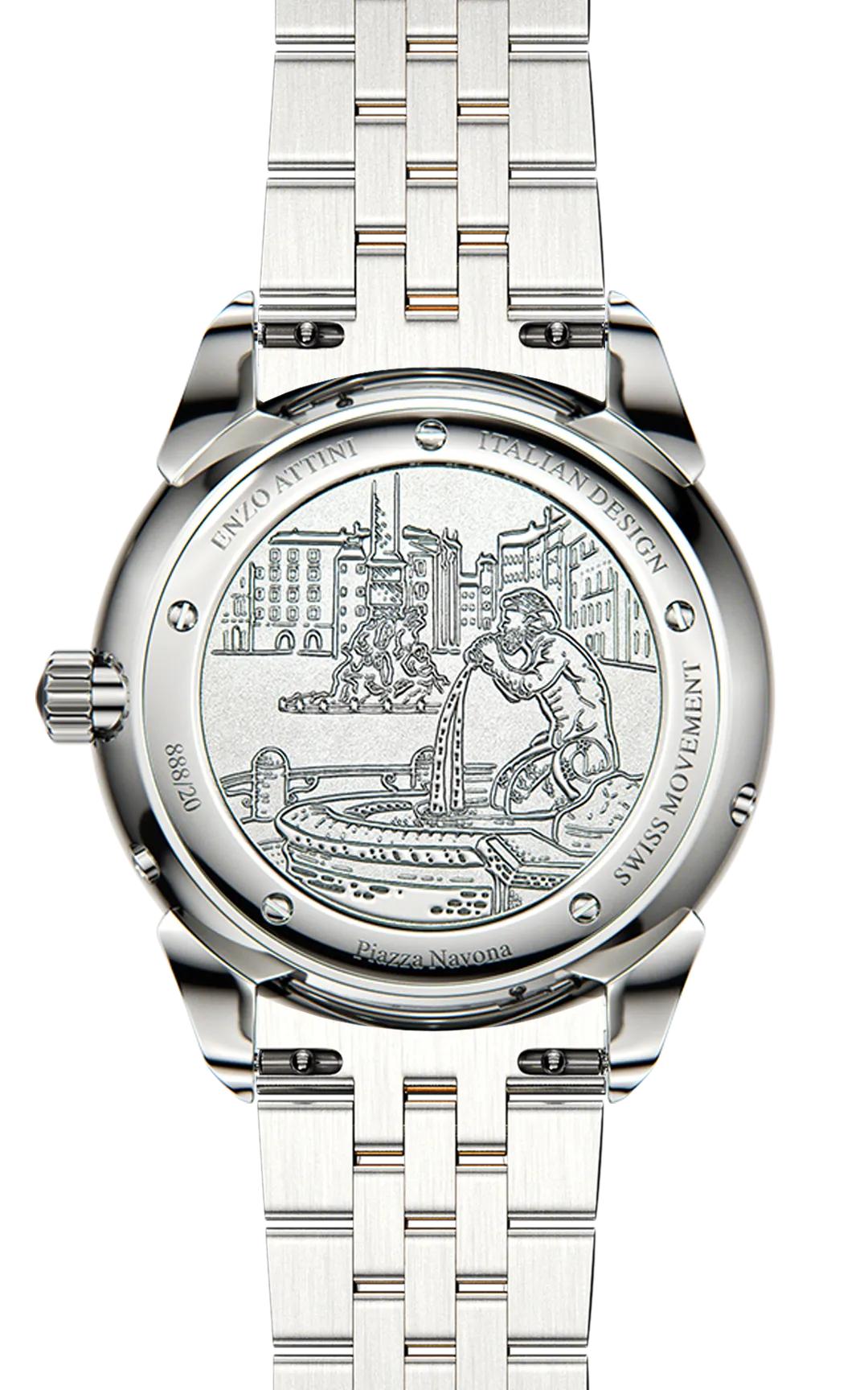 Piazza Navona, Roma - President Bracelet / Swiss Movement.