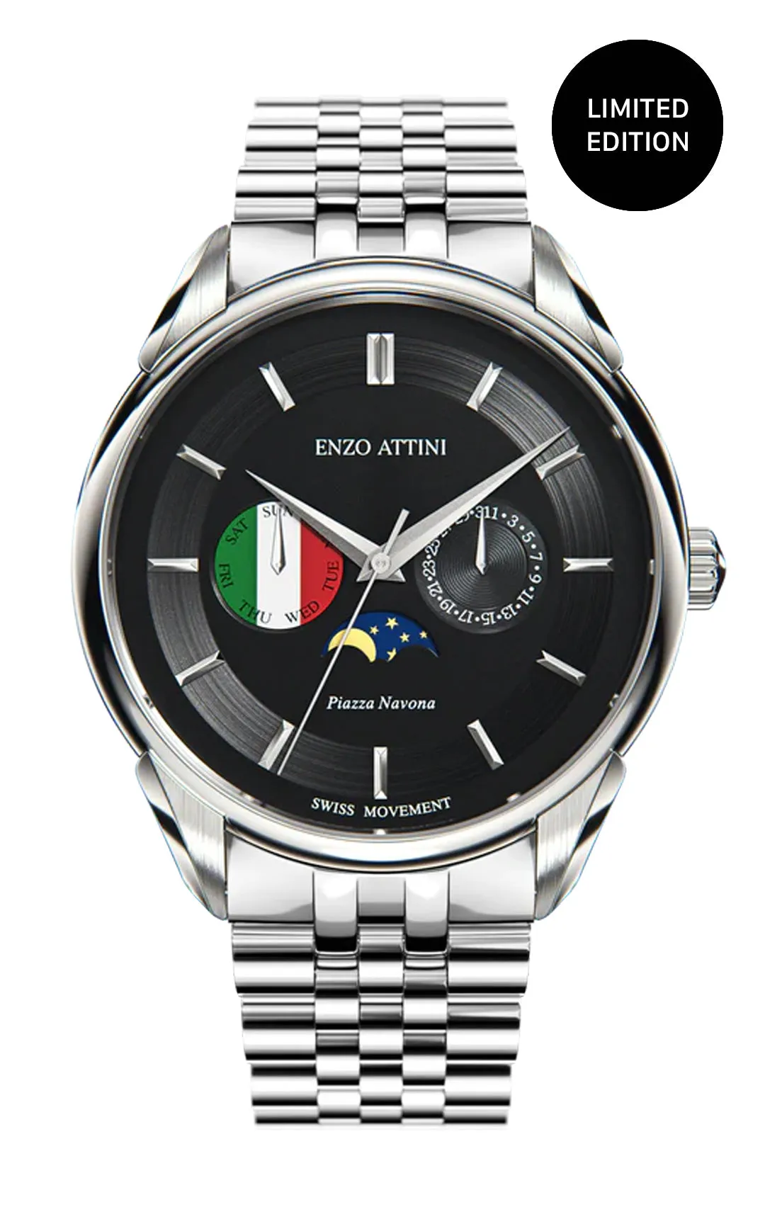 Piazza Navona, Roma - President Bracelet / Swiss Movement.