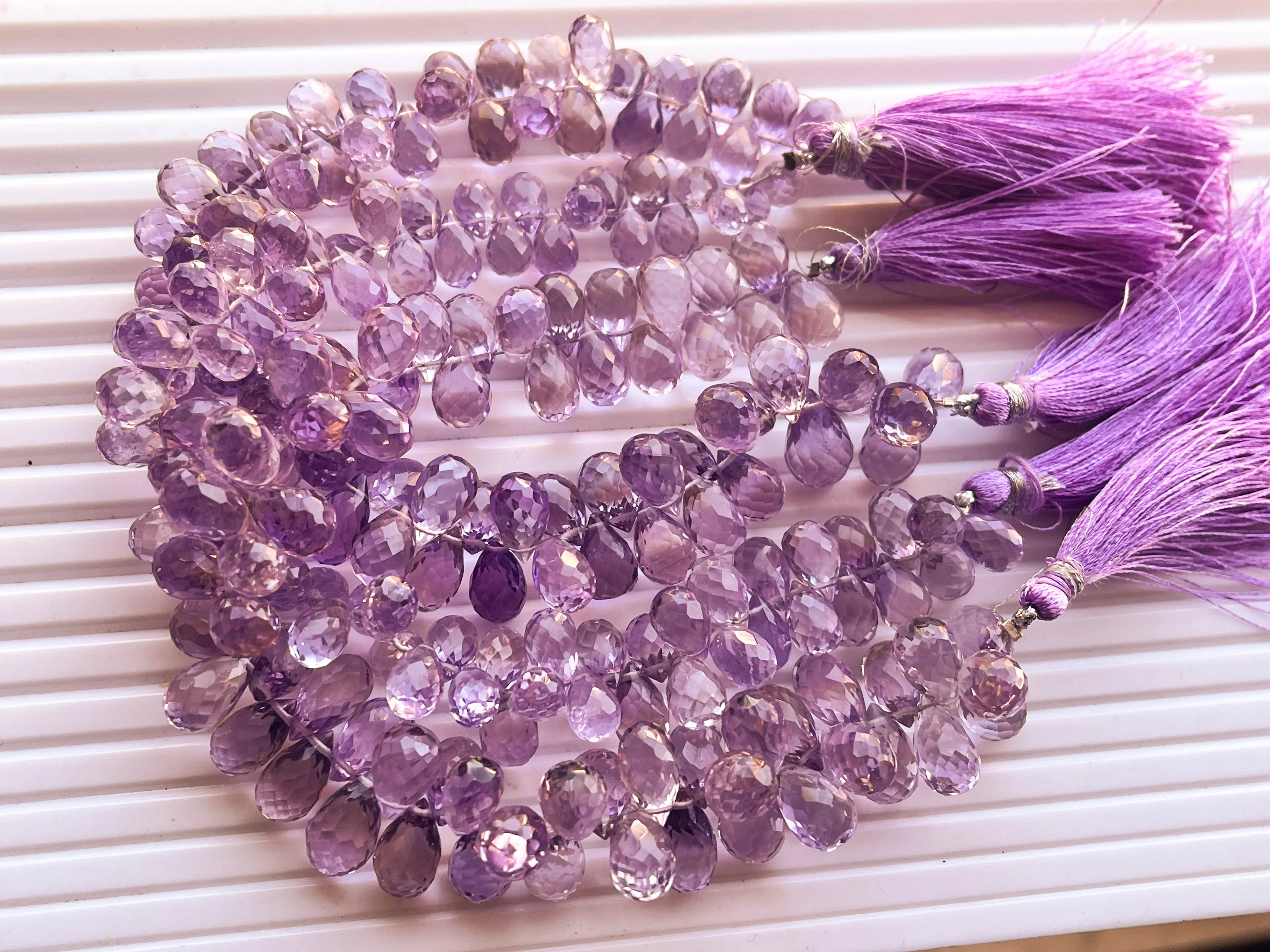 Pink Amethyst Micro faceted Drops