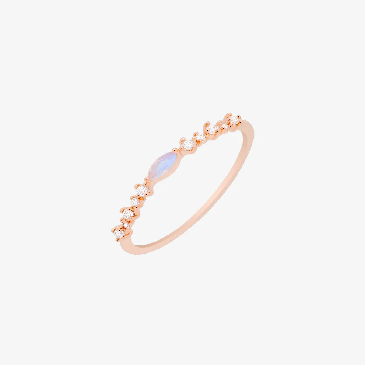 Pink Moonstone Ring