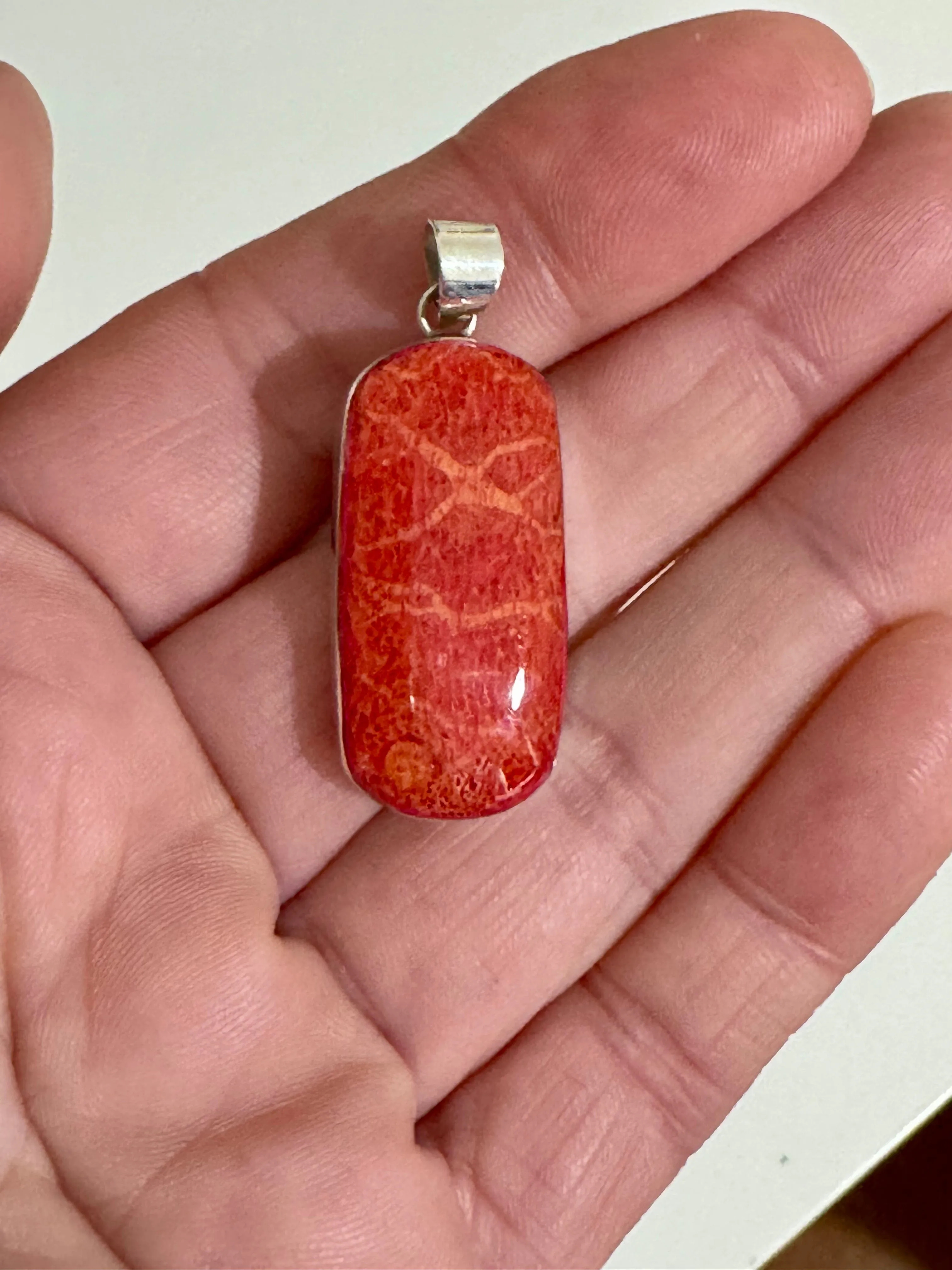 Red Coral Pendant