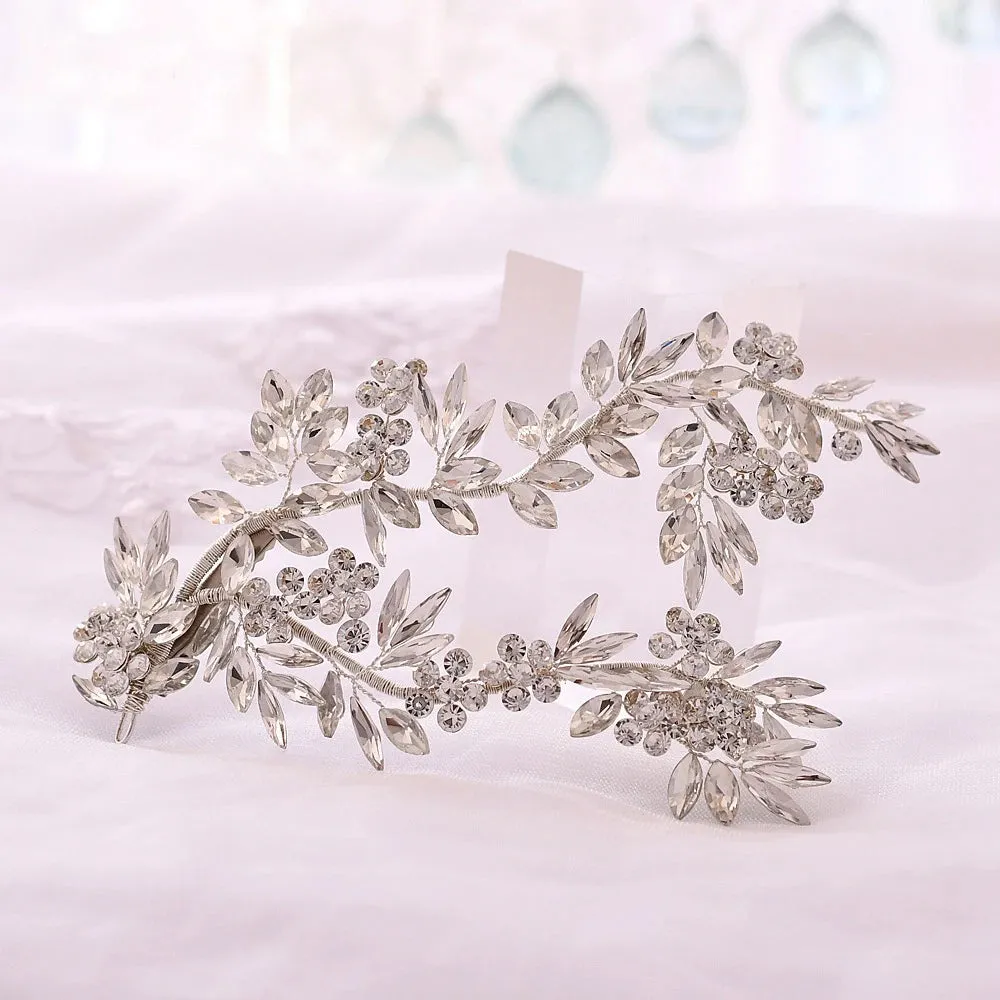 Rhinestone Bridal Tiara Headband - Elegant Hair Accessory