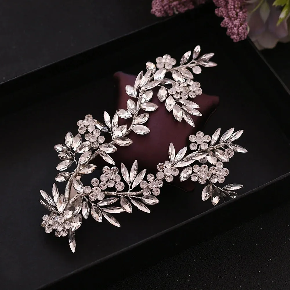 Rhinestone Bridal Tiara Headband - Elegant Hair Accessory
