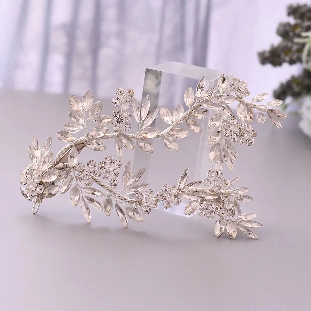 Rhinestone Bridal Tiara Headband - Elegant Hair Accessory