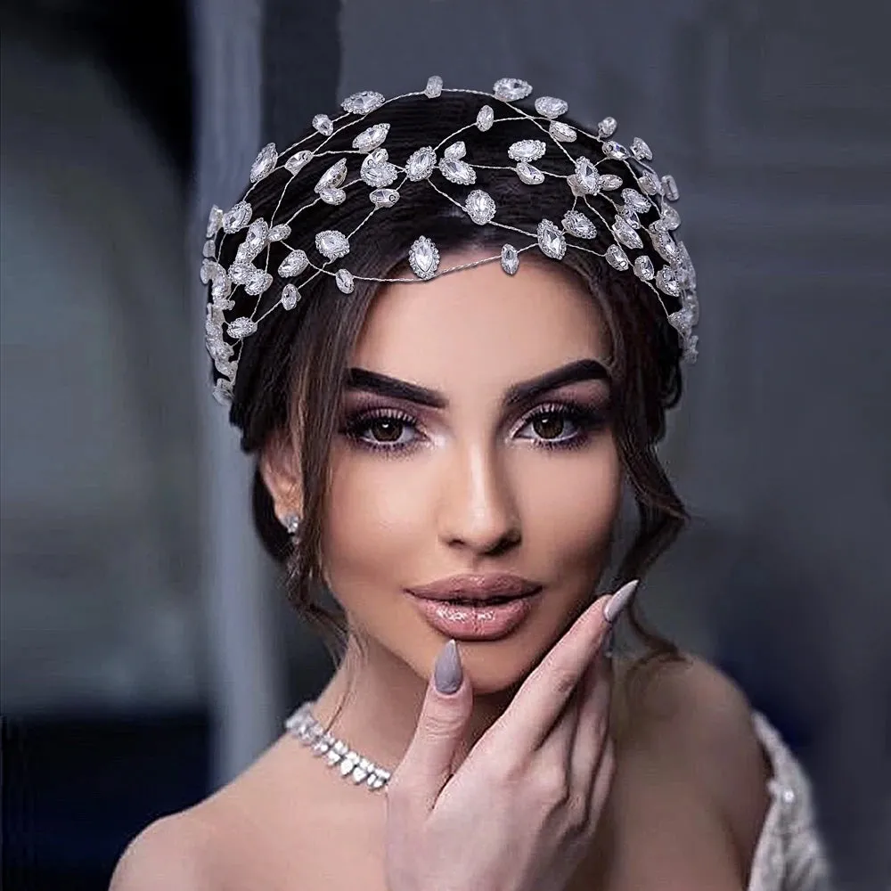 Rhinestone Head Chain Bridal Headdress Bridal Hair Ornaments