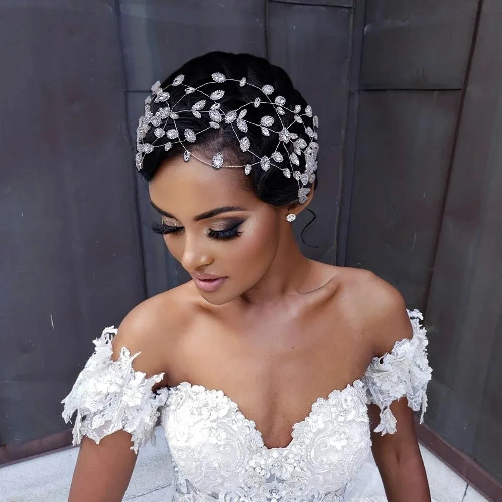 Rhinestone Head Chain Bridal Headdress Bridal Hair Ornaments