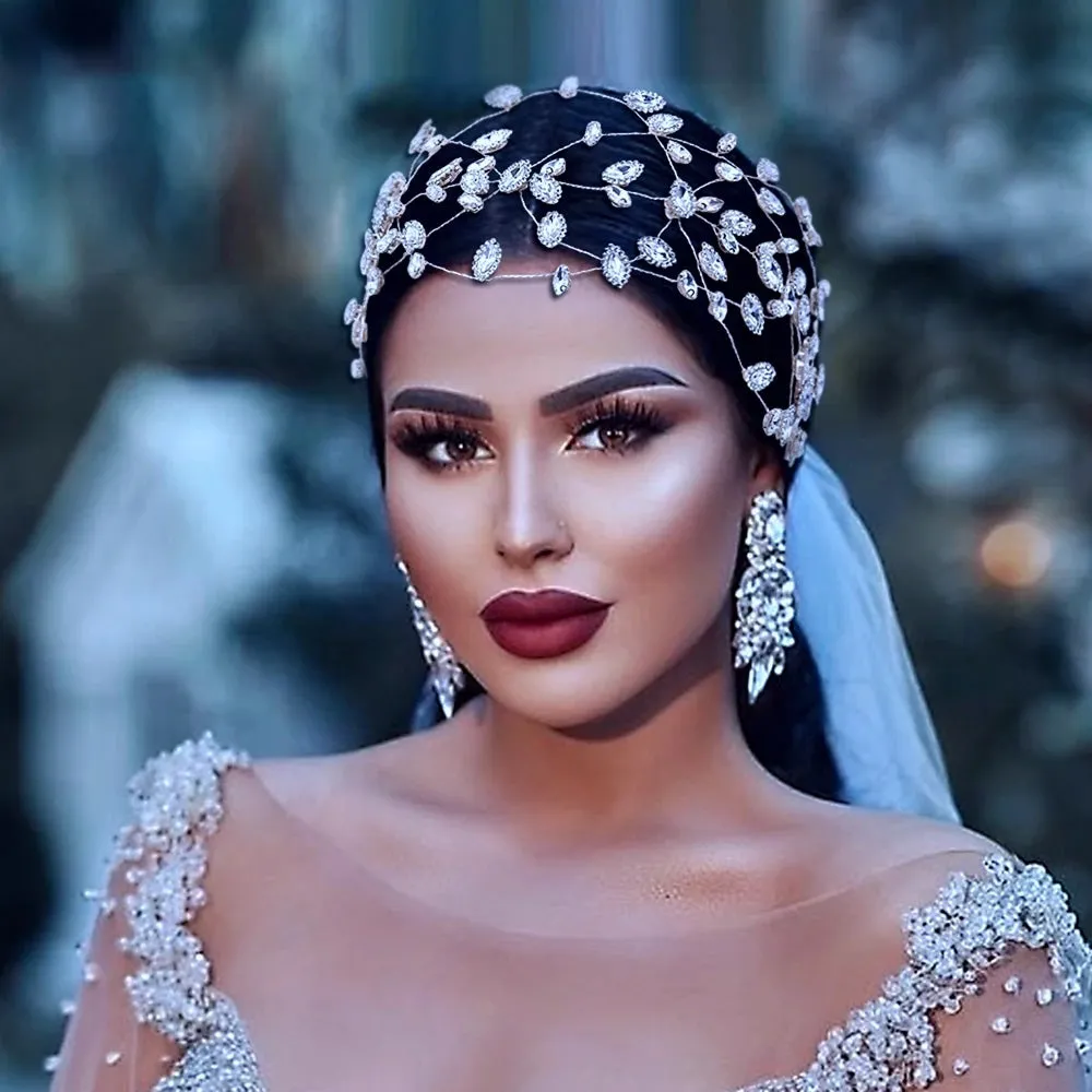 Rhinestone Head Chain Bridal Headdress Bridal Hair Ornaments