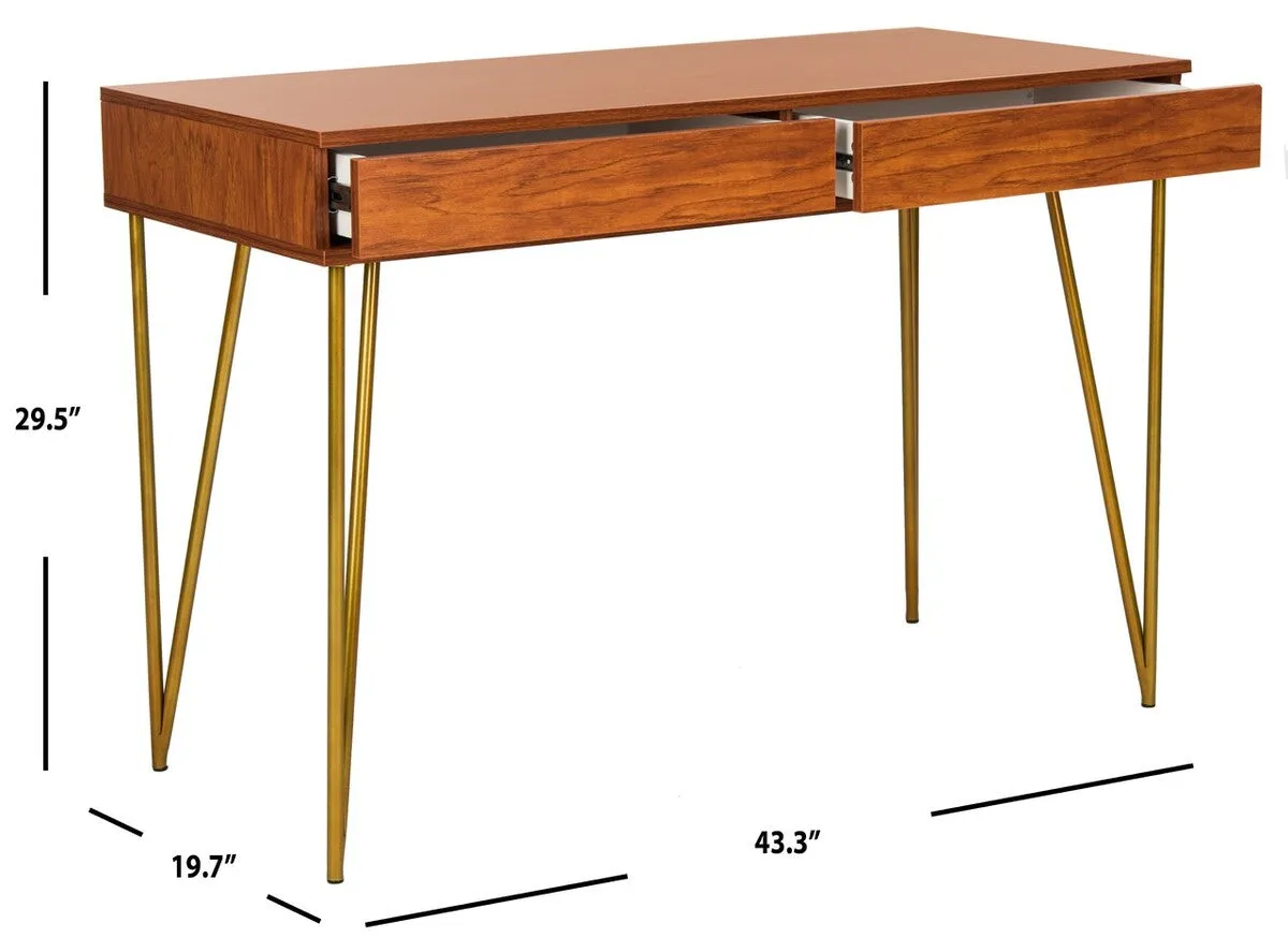 Safavieh Pine 2 Drawer Desk in Choice of Three Finishes FOX2238A