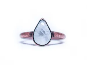 SALE Rainbow moonstone ring | Moonstone crystal ring