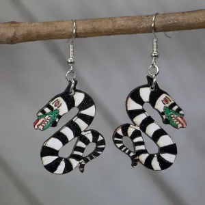 Sandworms Wooden Dangle Earrings by Cate's Concepts, LLC
