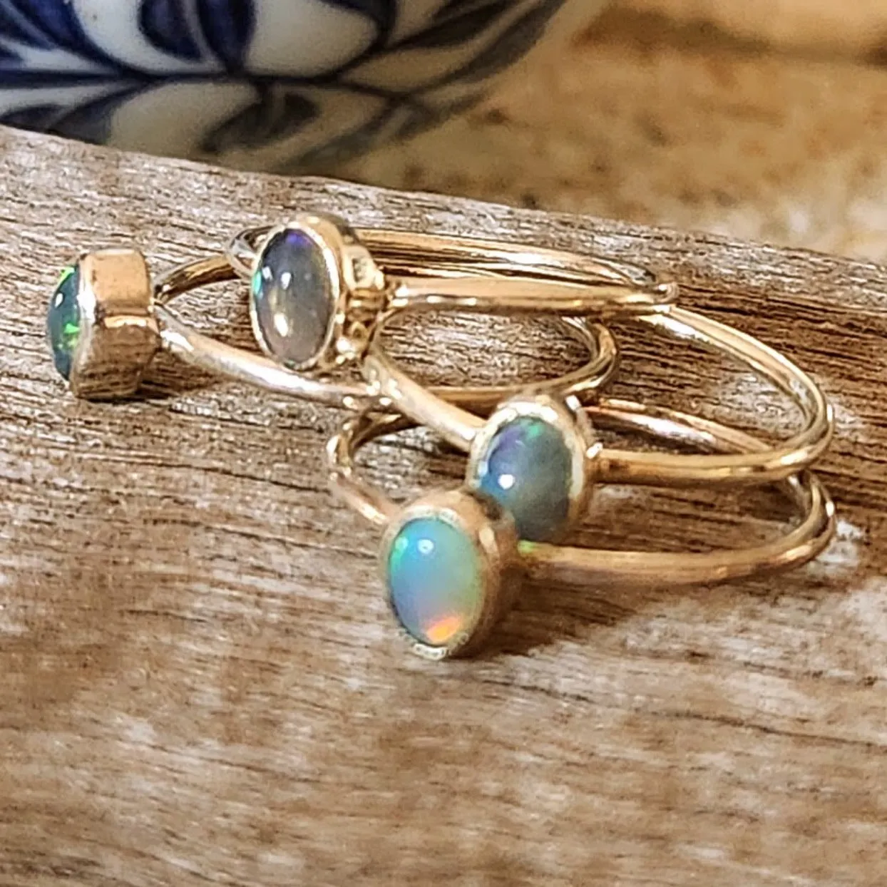 SIMPLY PERFECT - 925 PETITE OPAL RINGS