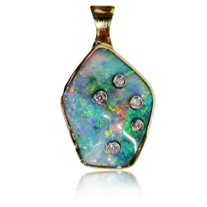 Southern Cross Green Multi Opal Pendant