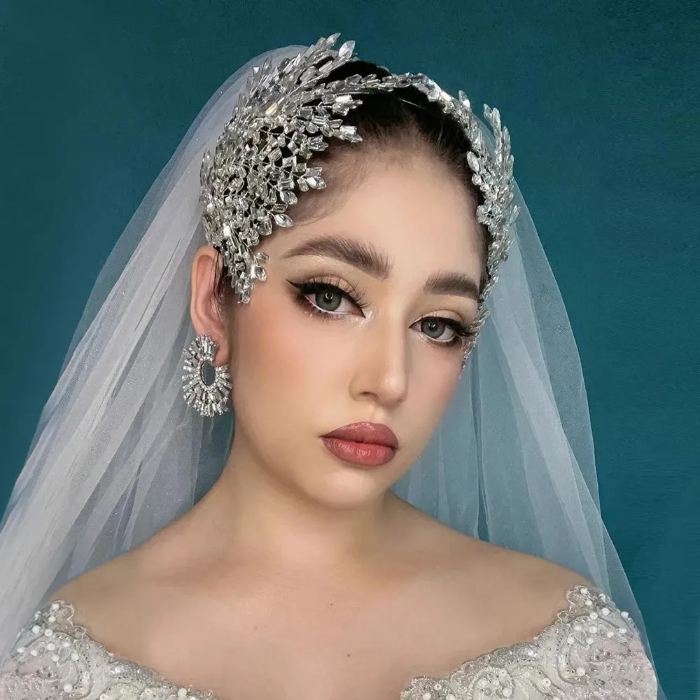 Sparkling Rhinestone Bridal Hair Band Woman Dress Crystal Hair Accessories