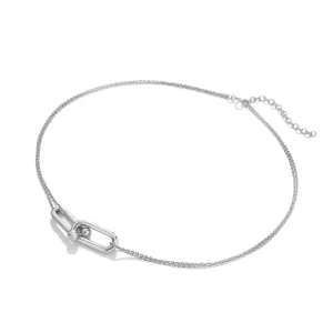 Sterling Silver Icon Link Necklace Necklace DN209